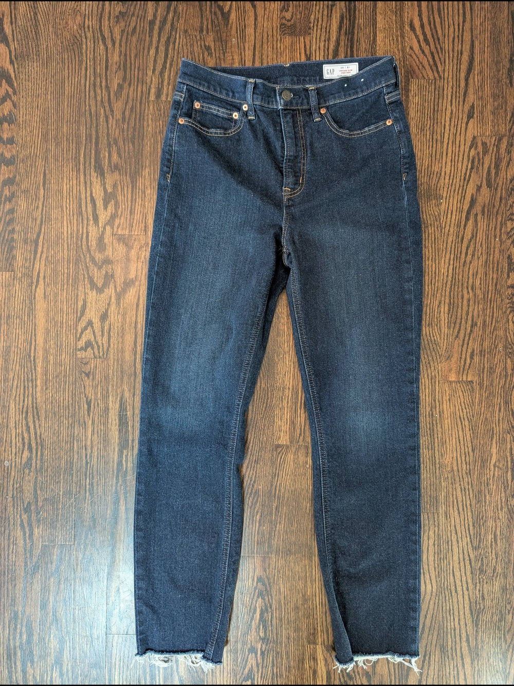 Gap Vintage Slim High-Rise Jeans - Dark Blue